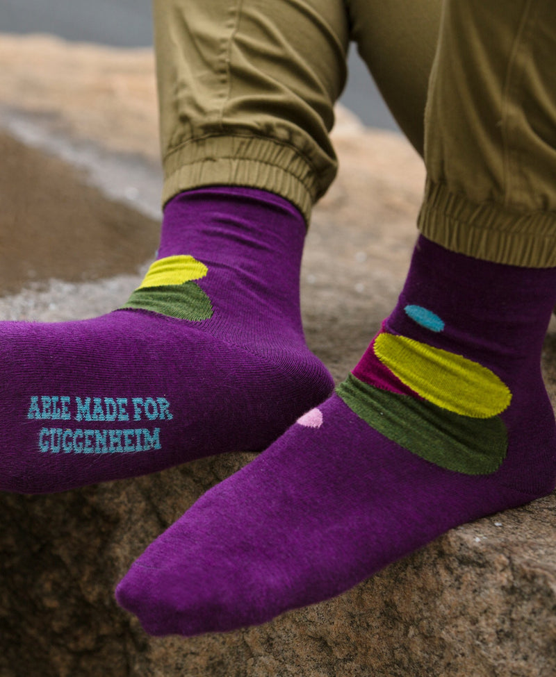 Able Made Guggenheim Kandinsky cotton socks. Made in the U.S.A.