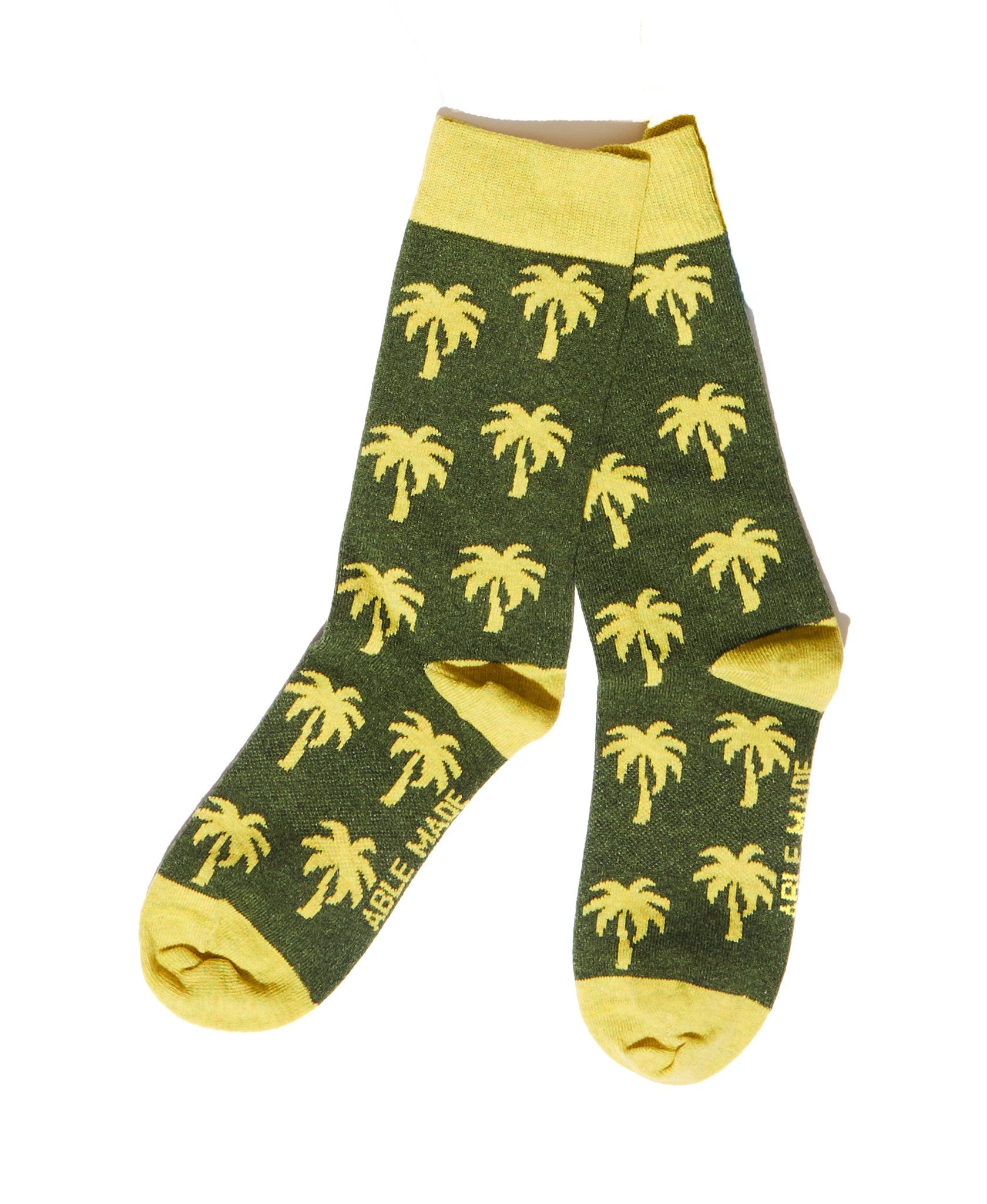 Organic Cotton Pineapple Dress Socks in Yellow