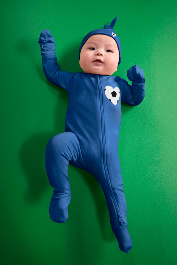 Baby Long Sleeve Zip Footie