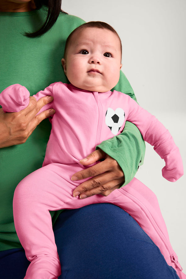 PRE-ORDER: Baby Long Sleeve Zip Footie