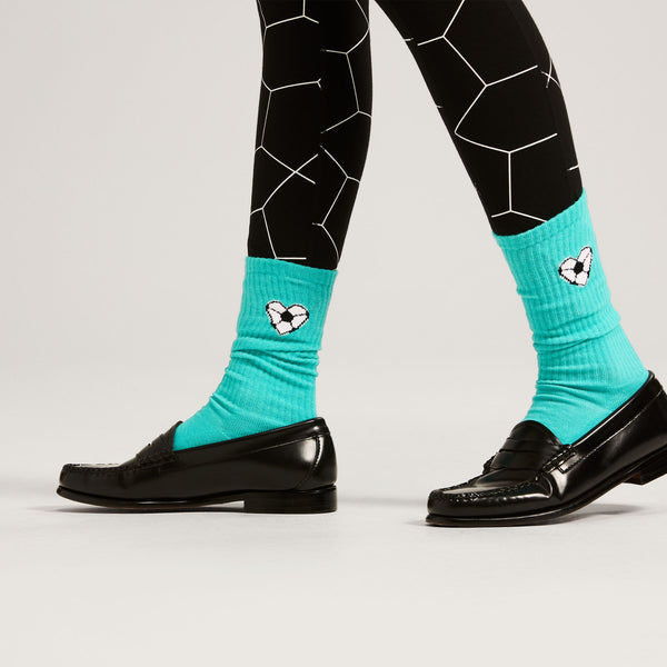 Able Made SF MoMA Boldly Solid Organic Cotton Crew Socks