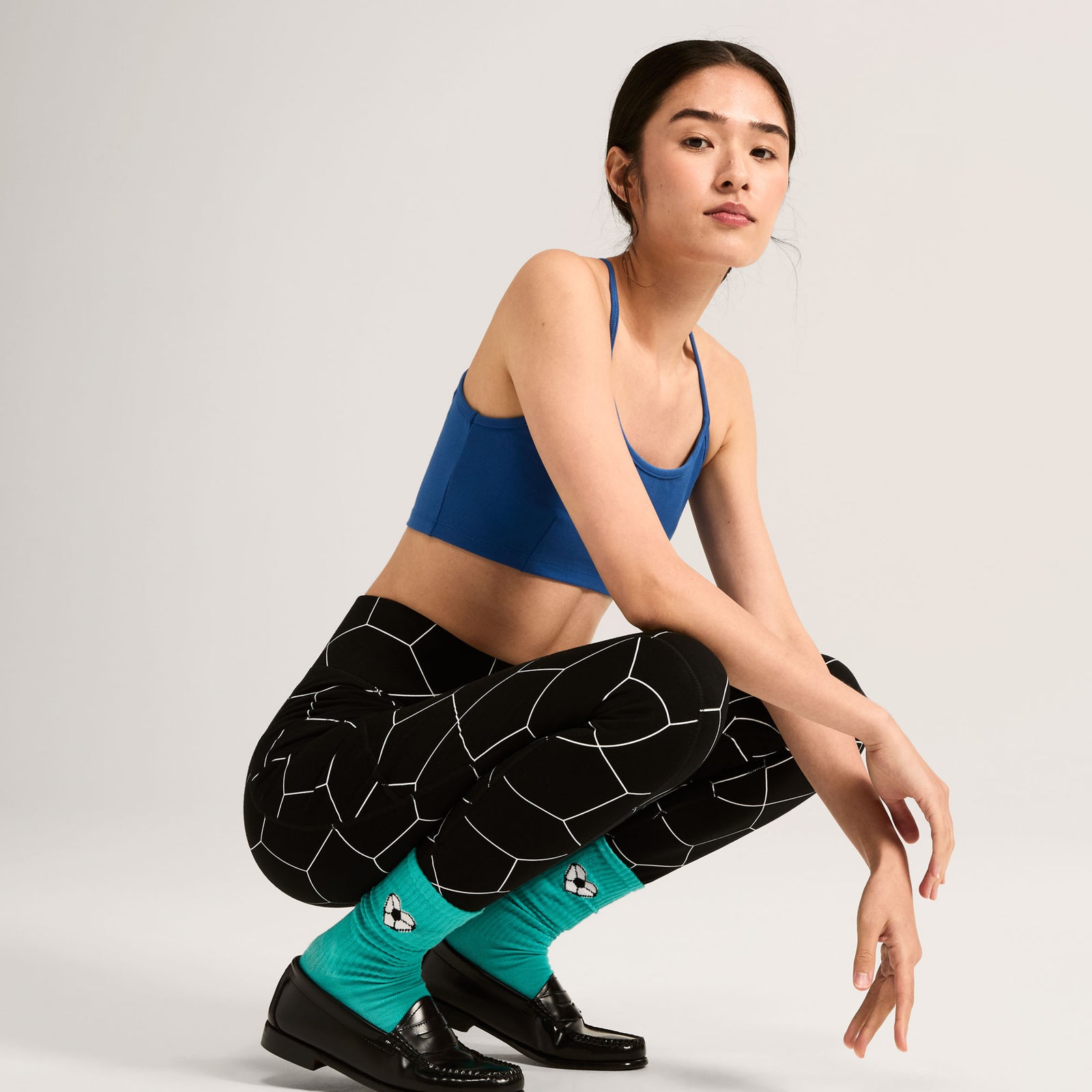 Able Made SF MoMA Boldly Solid Organic Cotton Crew Socks