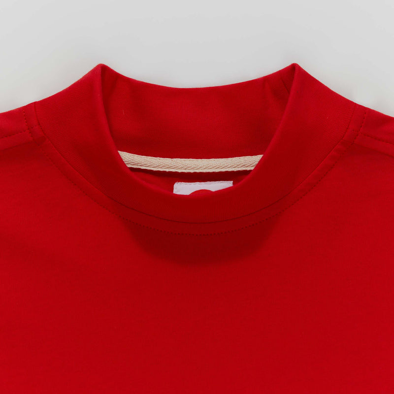 Able Made - Made2 Collection - Chase Long Sleeve Top - Closeup - Red