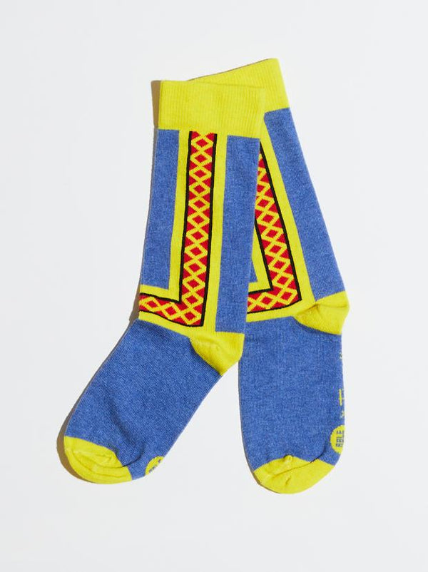 Able Made Frida Kahlo Triangle cotton socks. Made in the U.S.A.