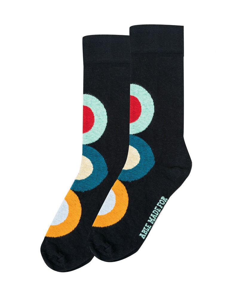 Able Made Guggenheim Delaunay cotton socks. Made in the U.S.A.