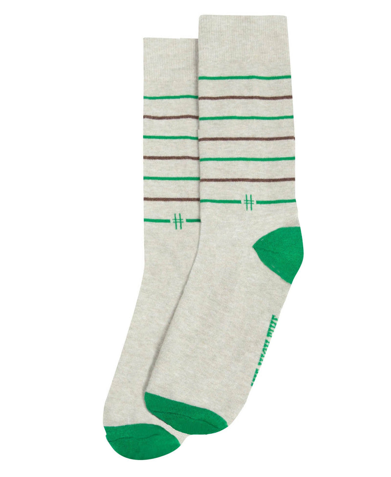Able Made cotton High Line Stripes Socks. Made in the U.S.A.