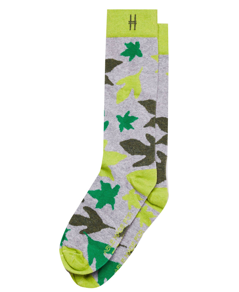Able Made x High Line upcycled cotton Leaf Socks. Made in the U.S.A.