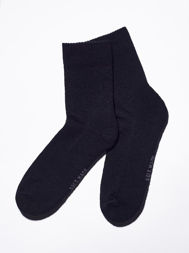 Able Made cruelty-free Merino wool Crew Socks. Sustainable and made in the U.S.A.