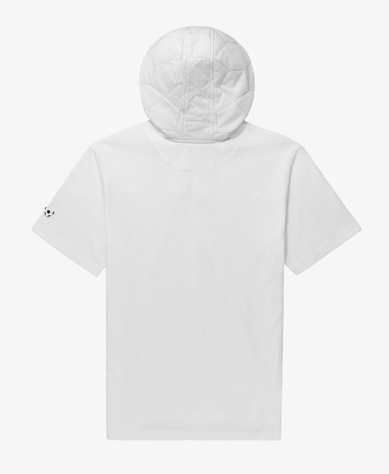 Able Made - Made2 Collection - Chase Short Sleeve Hoodie - White